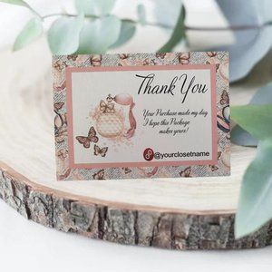 300 qty Makeup Perfum  Style Business Thank You Cards